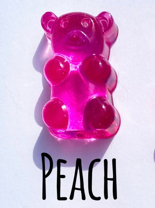 Cute Gummy Bear Keyring, Pink, Purple, Yellow Bear Keychain